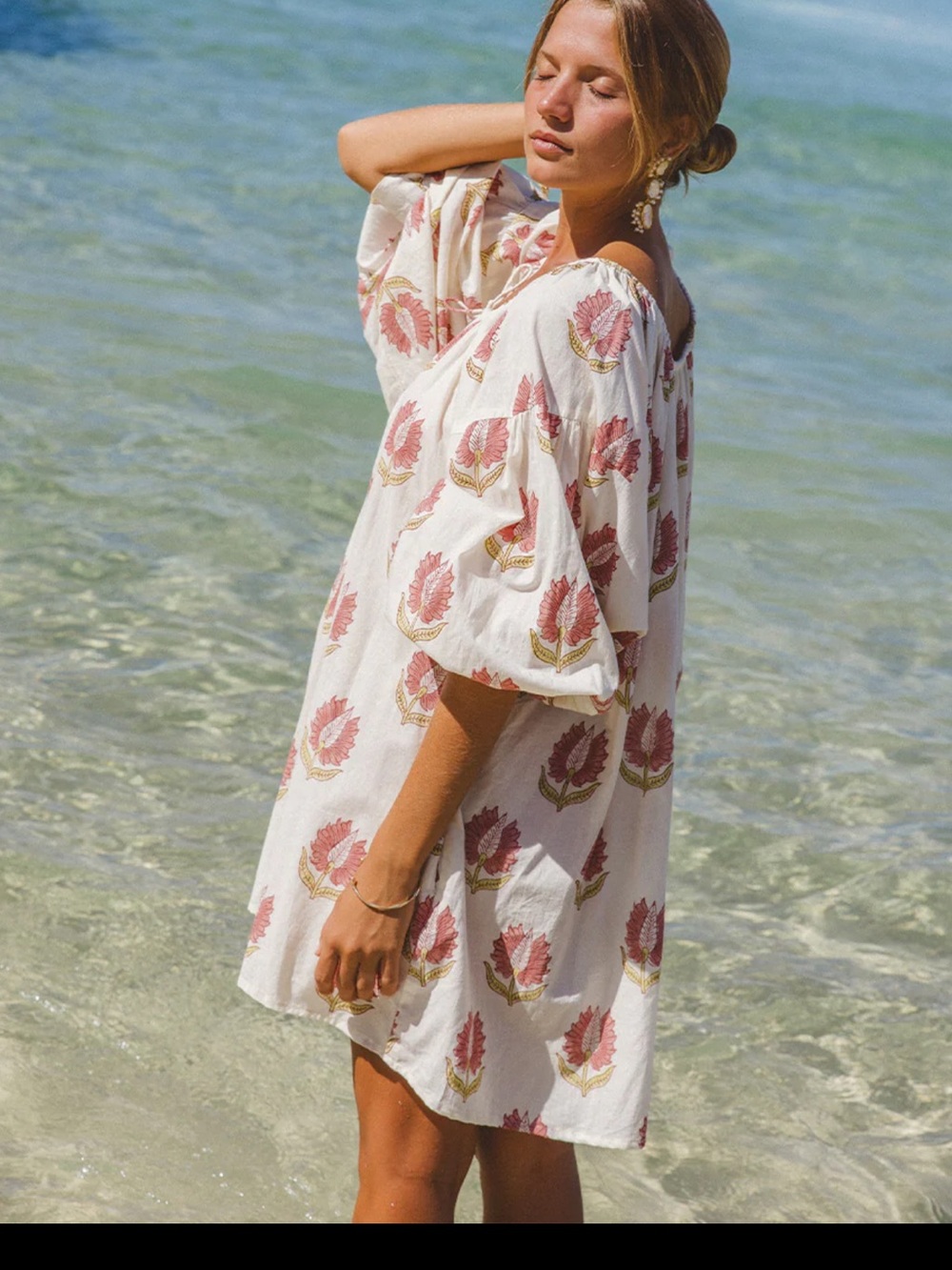 Daugthers Of India Ría Mini Dress NWT Strawberry Cream